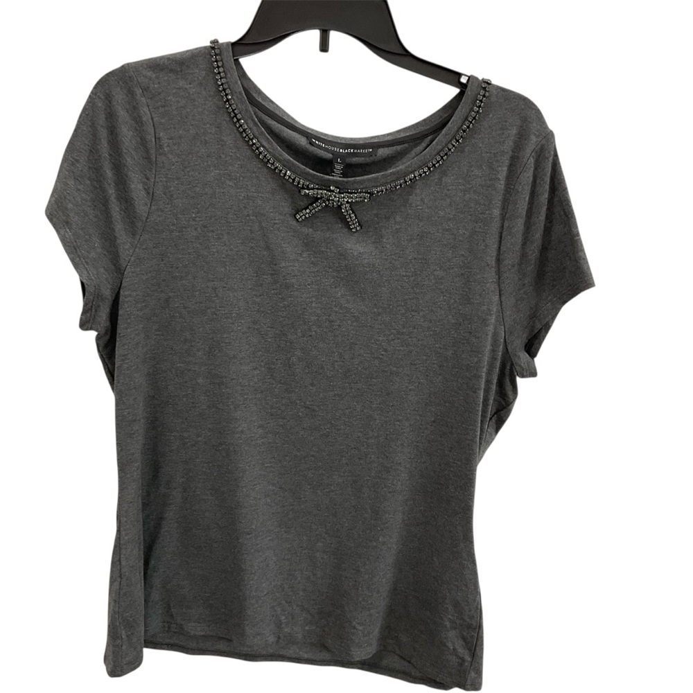 White House Black Market NWT beaded Tshirt